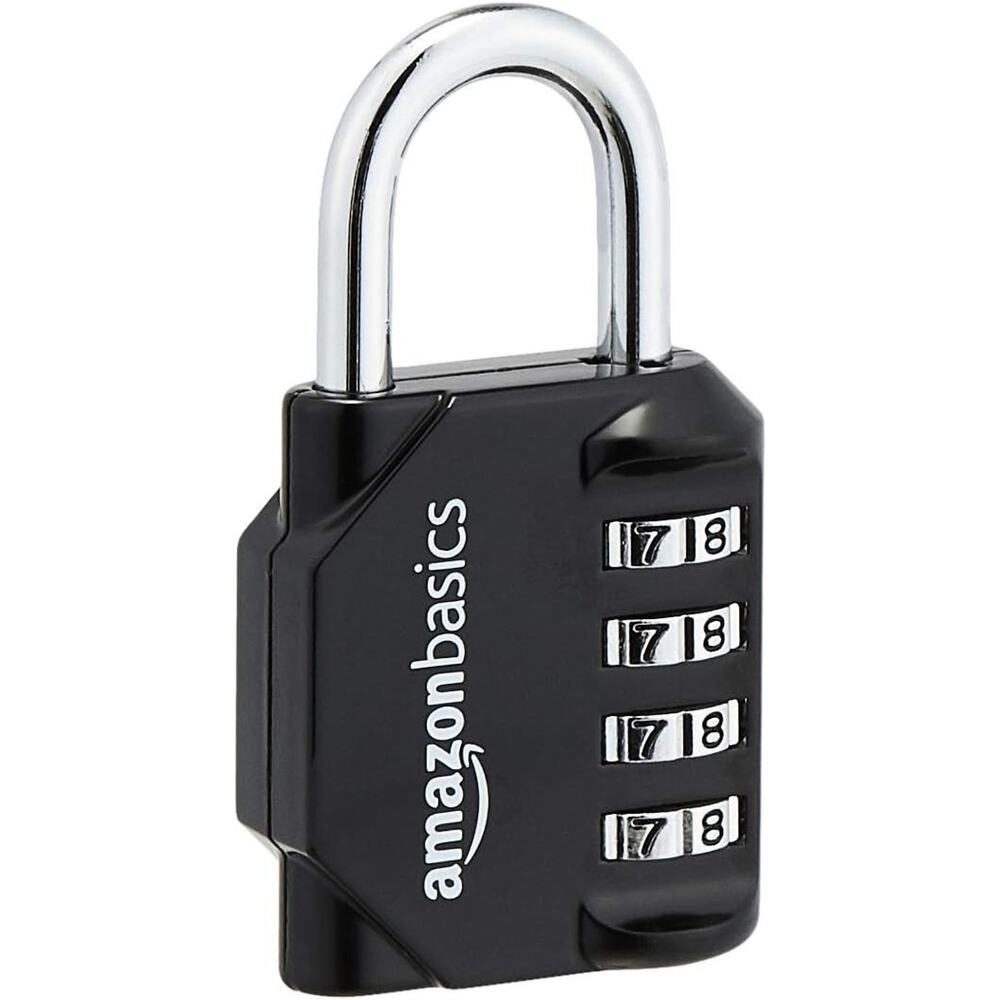 🔥Secure 4-Digit Combination Lock 2-Pack in Black & Silver Keyless Convenience🔥 - Picture 2 of 4